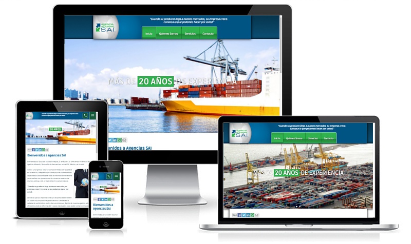 Full responsive website example